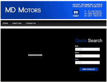 Tablet Screenshot of mdmotors.ie